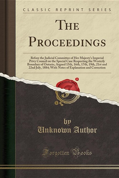 The Proceedings (Paperback)
