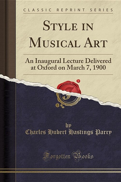 Style in Musical Art (Paperback)