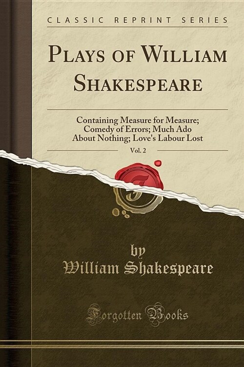 Plays of William Shakespeare, Vol. 2 (Paperback)