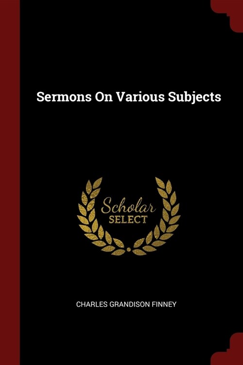 Sermons On Various Subjects (Paperback)