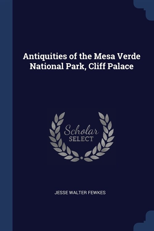 Antiquities of the Mesa Verde National Park, Cliff Palace (Paperback)