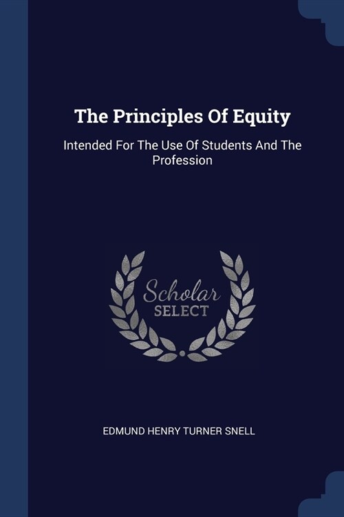 The Principles Of Equity: Intended For The Use Of Students And The Profession (Paperback)