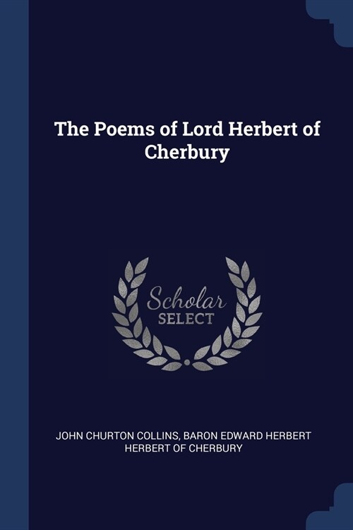 The Poems of Lord Herbert of Cherbury (Paperback)