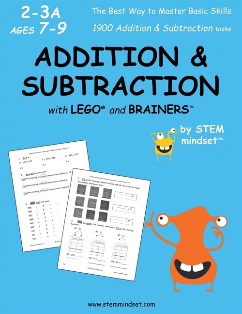 Addition & Subtraction with LEGO and Brainers Grades 2-3A Ages 7-9 (Paperback)