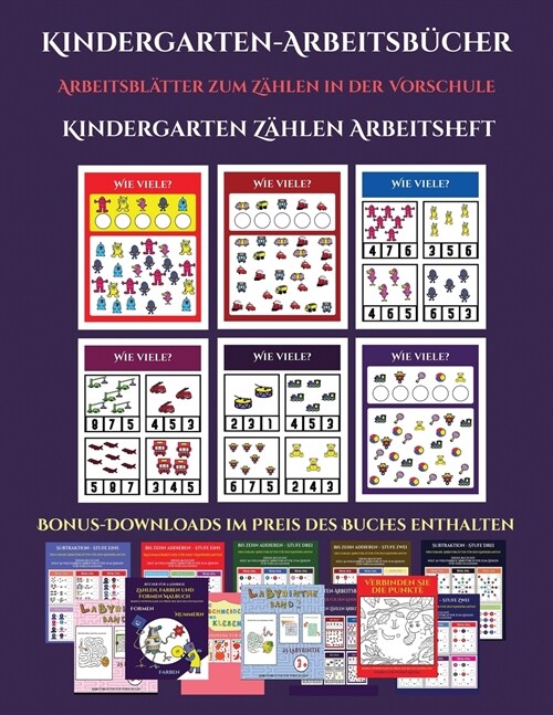 Arbeitsblätter zum Zählen in der Vorschule (Zählen lernen für Vorschulkinder) (Paperback)