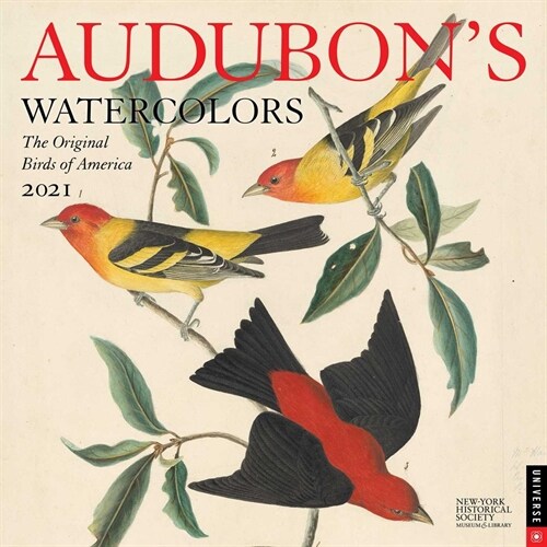Audubons Watercolors 2021 Wall Calendar: The Original Birds of America (Wall)