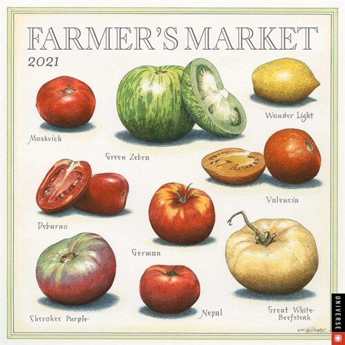 Farmers Market 2021 Wall Calendar (Wall)