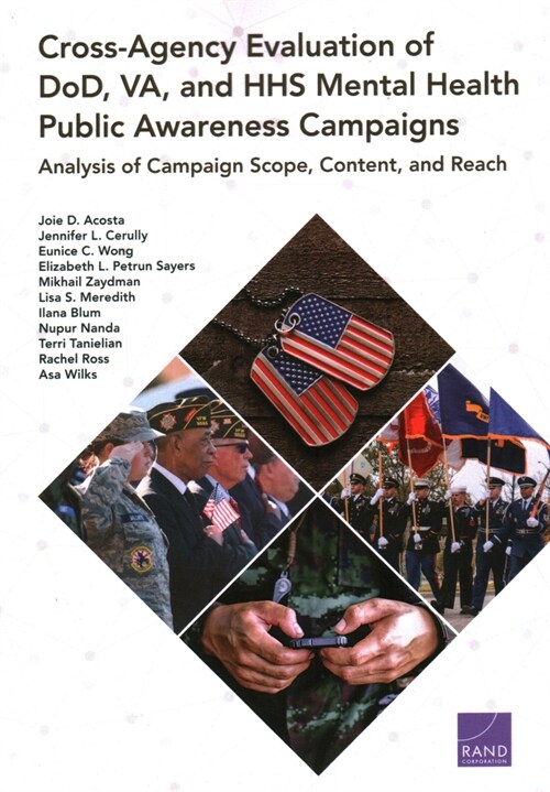Cross-Agency Evaluation of Dod, Va, and HHS Mental Health Public Awareness Campaign: Analysis of Campaign Scope, Content, and Reach (Paperback)