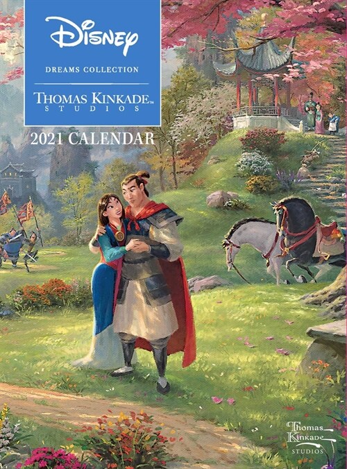 [중고] Disney Dreams Collection by Thomas Kinkade Studios: 2021 Monthly/Weekly Engageme (Desk)