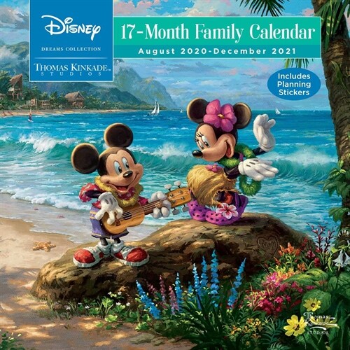 Disney Dreams Collection by Thomas Kinkade Studios: 17-Month 2020-2021 Family Wa (Wall)