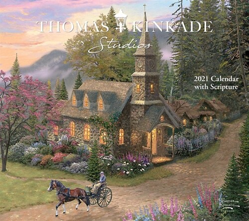 Thomas Kinkade Studios 2021 Deluxe Wall Calendar with Scripture (Wall)