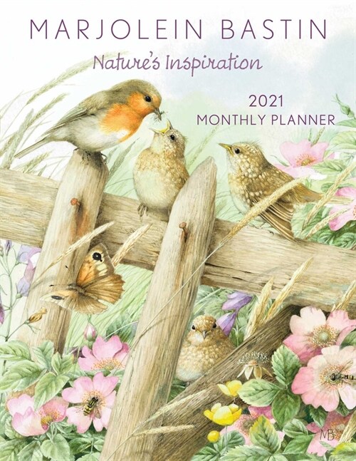 Marjolein Bastin Natures Inspiration 2021 Large Monthly Planner Calendar (Desk)