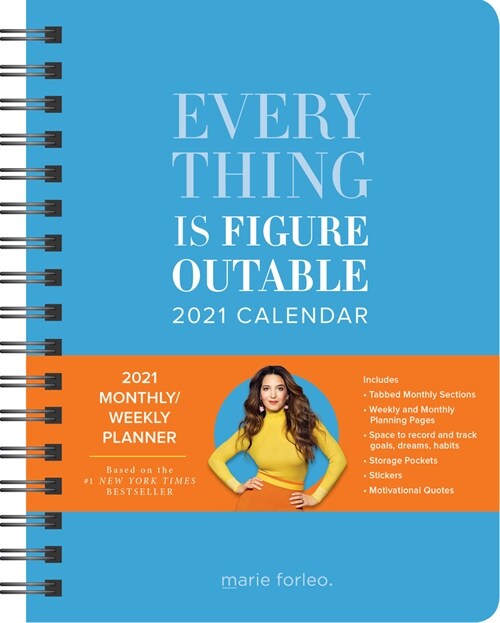 Everything Is Figureoutable 2021 Monthly/Weekly Planner Calendar (Desk)