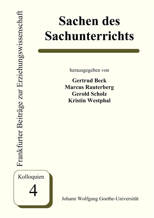 Sachen des Sachunterrichts (Paperback)