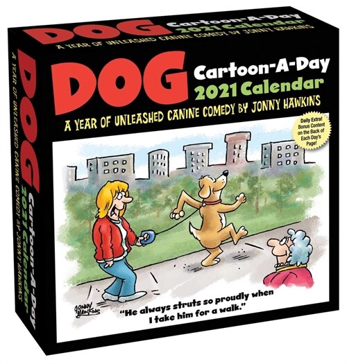 Dog Cartoon-A-Day 2021 Calendar: A Year of Unleashed Canine Comedy (Daily)