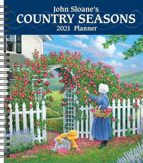 John Sloanes Country Seasons 2021 Monthly/Weekly Planner Calendar (Desk)