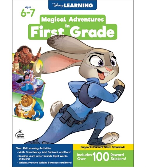 [중고] Disney/Pixar Magical Adventures in First Grade (Paperback)