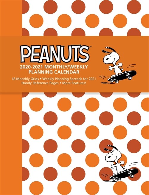 Peanuts 2020-2021 Monthly/Weekly Planning Calendar (Desk)