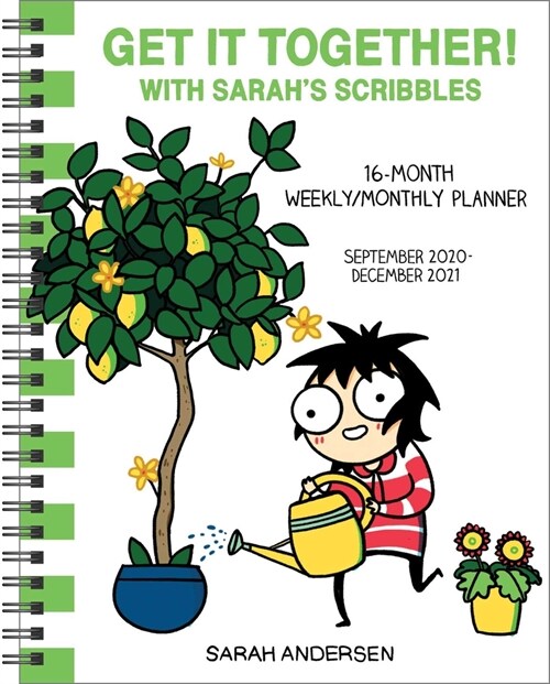 Sarahs Scribbles 16-Month 2020-2021 Weekly/Monthly Planner Calendar: Get It Together! (Desk)