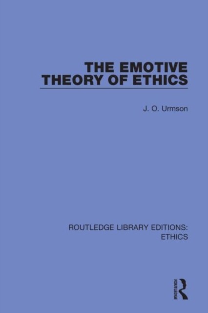 The Emotive Theory of Ethics (Hardcover, 1)