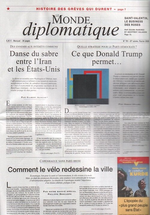 Le Monde Diplomatique (월간 프랑스판): 2020년 02월호