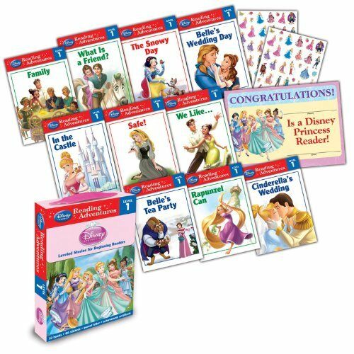 Disney Princess: Reading Adventures Disney Princess Level 1 Boxed Set [With 86 Stickers and Parent Letter, and Achievement Certificate] (Boxed Set)