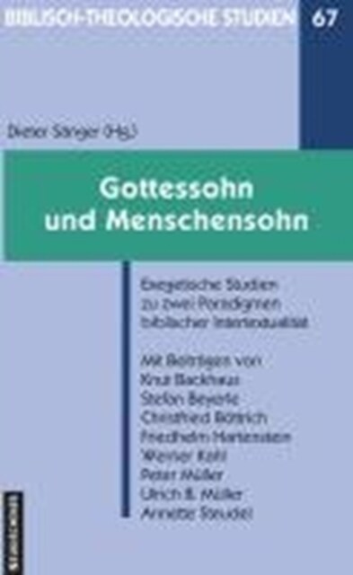 Biblisch-Theologische Studien : Exegetische Studien zu zwei Paradigmen biblischer IntertextualitAt (Paperback)