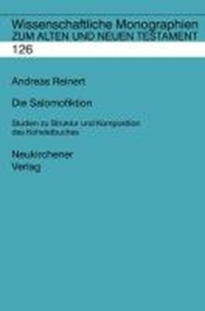 Wissenschaftliche Monographien zum Alten und Neuen Testament : Testament (Hardcover)