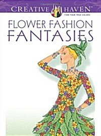 Flower Fashion Fantasies (Paperback, Green)