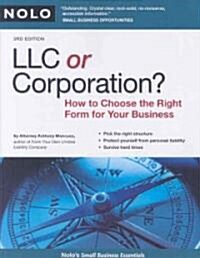 LLC OR Corporation? (Paperback, 3rd)