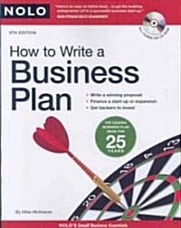 How To Write A Business Plan (Paperback, CD-ROM, 9th)