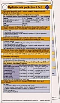 Dyslipidemia Pocketcard Set (Hardcover)