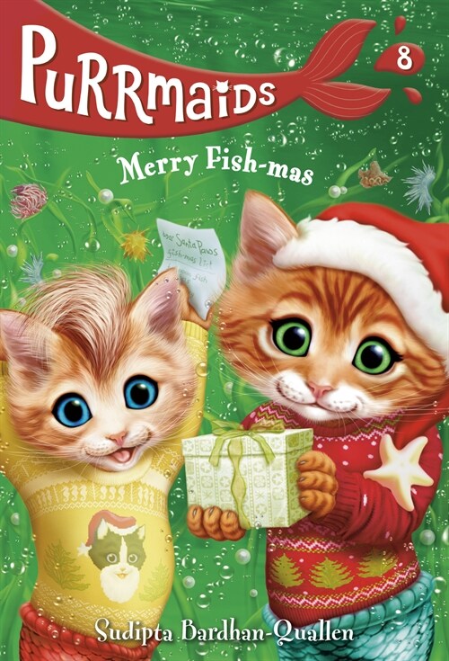 Purrmaids #8: Merry Fish-Mas (Library Binding)