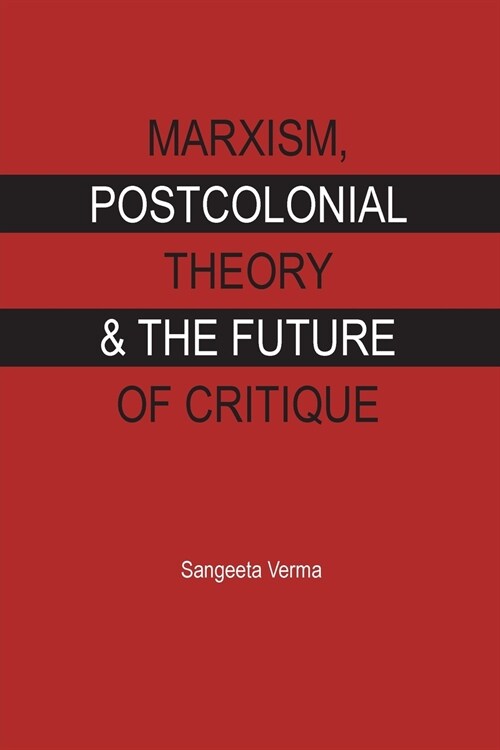 MARXISM, POSTCOLONIAL THEORY & THE FUTURE OF CRITIQUE (Paperback)