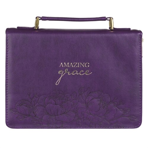 Bible Cover Purple Floral Amazing Grace (Other)