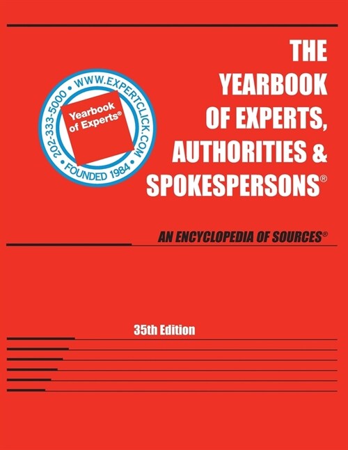 Yearbook of Experts, Authorities & Spokespersons (Paperback)