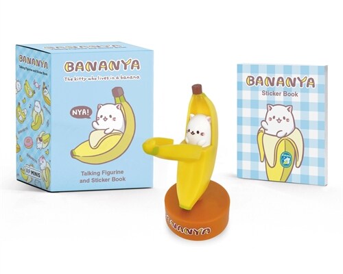 Bananya: Talking Figurine and Sticker Book (Paperback)