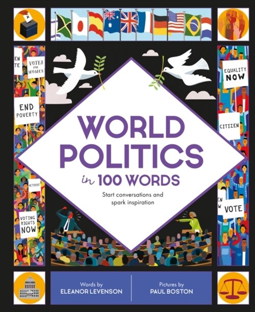 World Politics in 100 Words : Start conversations and spark inspiration (Hardcover)