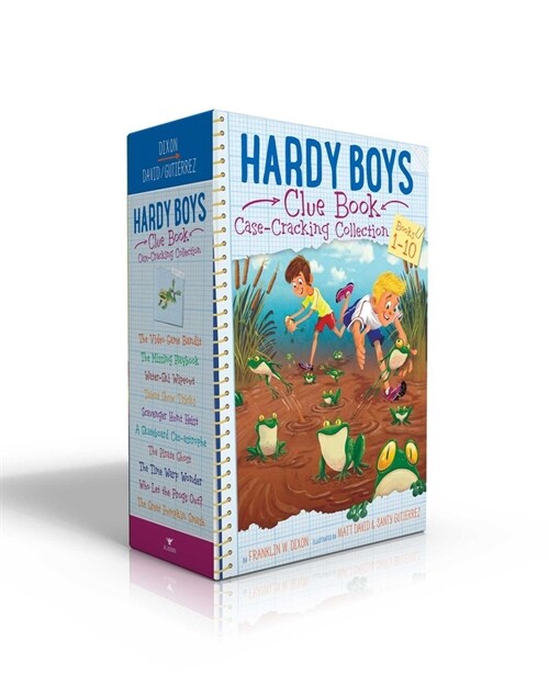 Hardy Boys Clue Book Case-Cracking Collection: The Video Game Bandit; The Missing Playbook; Water-Ski Wipeout; Talent Show Tricks; Scavenger Hunt Heis (Paperback, Boxed Set)