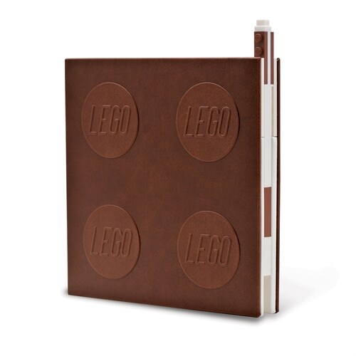 Lego 2.0 Locking Notebook with Gel Pen - Brown (Other)