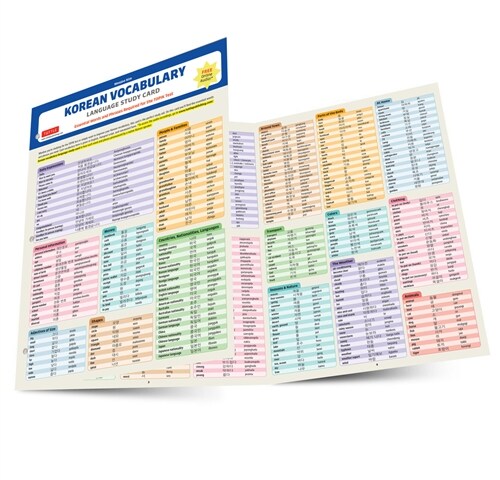 Korean Vocabulary Language Study Card: Essential Words and Phrases Required for the Topik Test (Includes Online Audio) (Other)