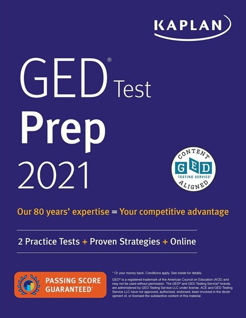 GED Test Prep 2021: 2 Practice Tests + Proven Strategies + Online (Paperback, Revised, Revise)