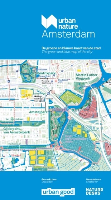 Urban Nature Amsterdam : The Green & Blue Map of the City (Sheet Map, folded)