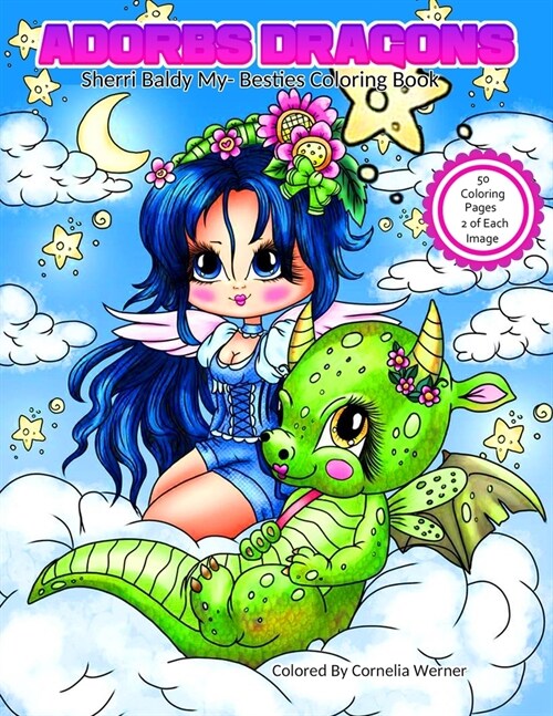 Adorbs Dragons Sherri Baldy My-Besties Coloring Book (Paperback)