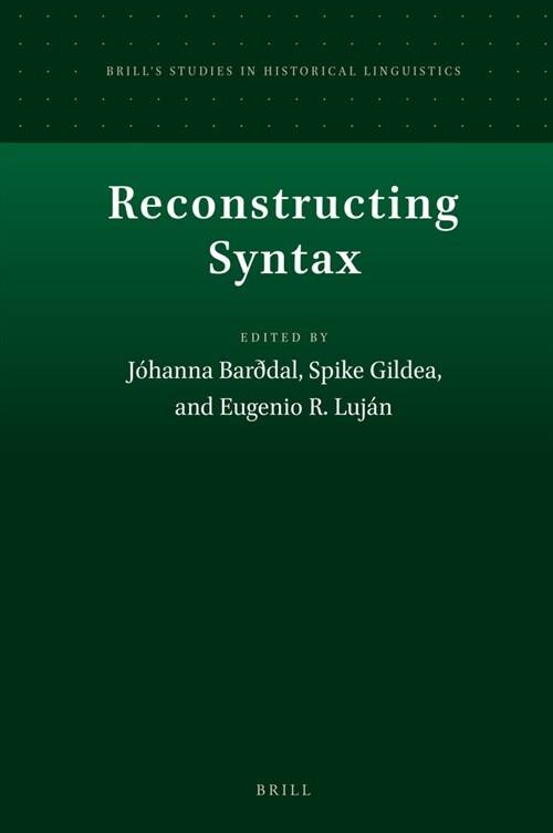 Reconstructing Syntax (Hardcover)