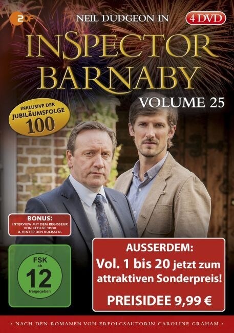 Inspector Barnaby. Vol.25, 4 DVDs (DVD Video)