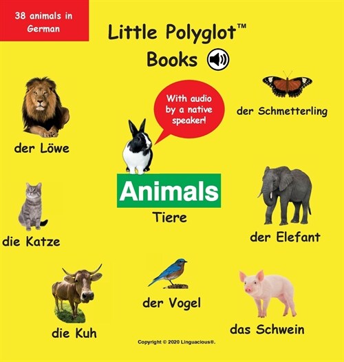 Animals/Tiere: German Vocabulary Picture Book (with Audio by a Native Speaker!) (Hardcover)