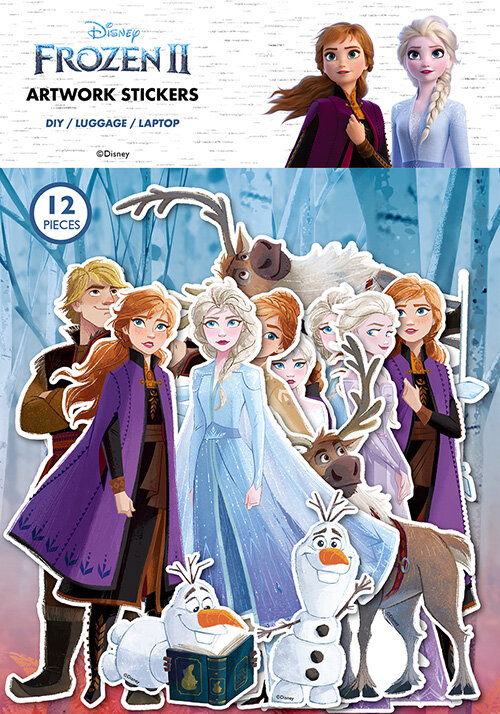 겨울왕국 2 아트웍 스티커 : 엘사와 안나 (12종)