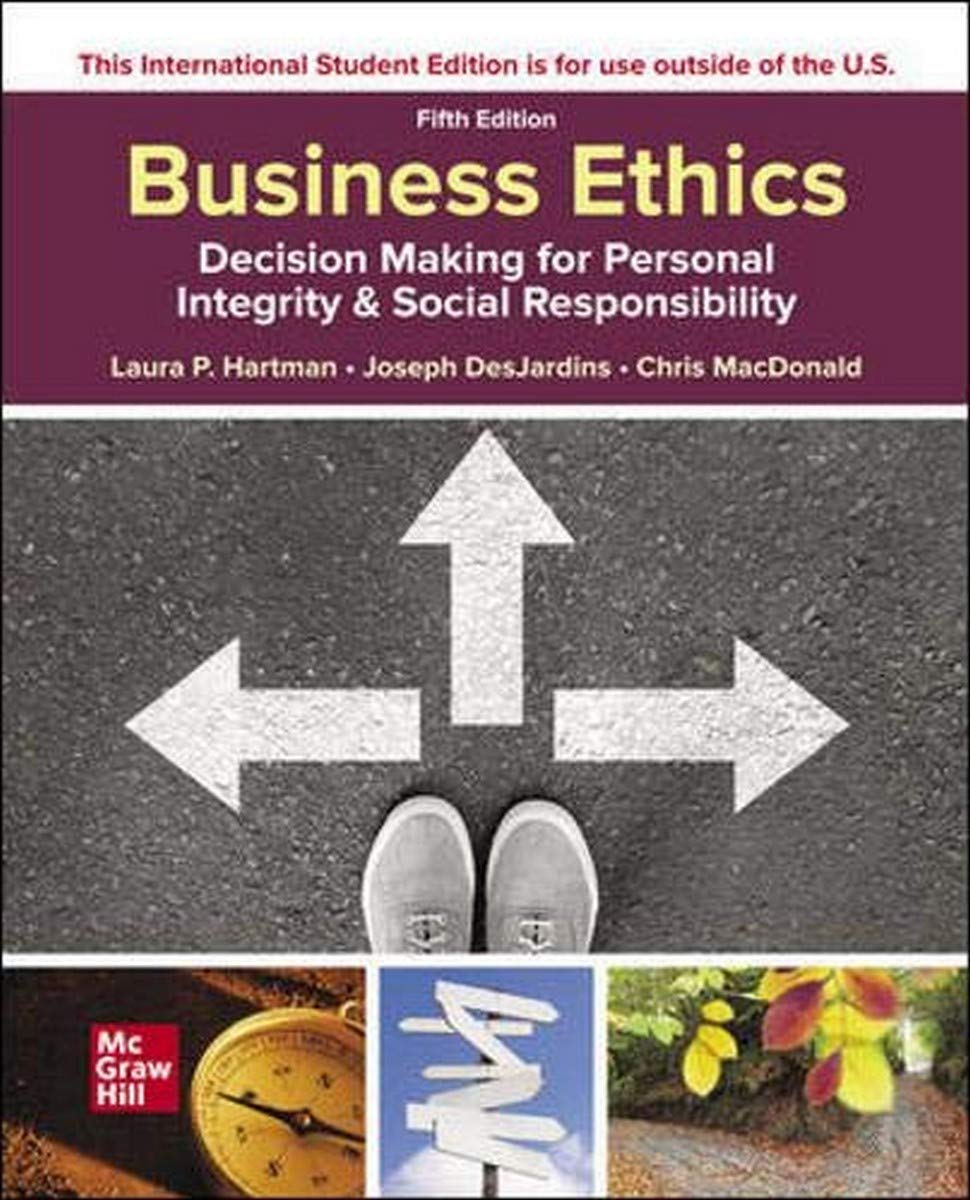 [중고] ISE Business Ethics: Decision Making for Personal Integrity & Social Responsibility (Paperback, 5 ed)