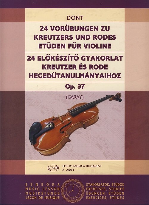 DONT - Estudios Preliminares Op.37 para Violin (Garay) (Paperback)